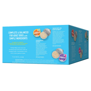 Tiki Dog Meaty Variety Pack Recipes in Broth Wet Dog Food Cup, 3-oz, 10-pack