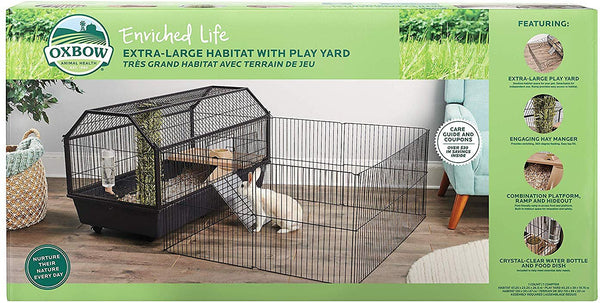 Oxbow Enriched Life Small Animal Cage with Play Yard