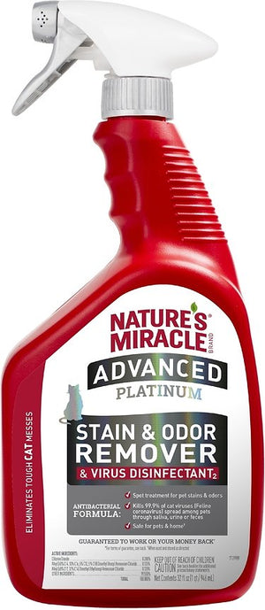 Nature's Miracle Advanced Platinum Cat Stain & Odor Eliminator Spray
