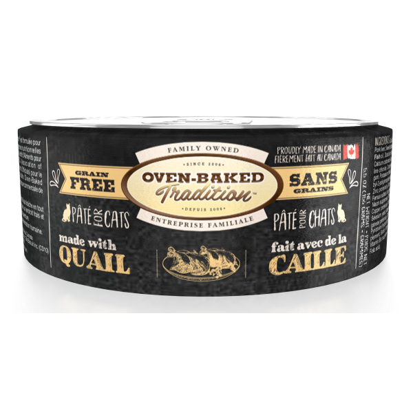 Oven-Baked Tradition Grain-Free Quail Pate Canned Cat Food, Adult