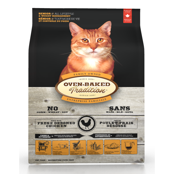 Oven-Baked Tradition Chicken Senior Dry Cat Food