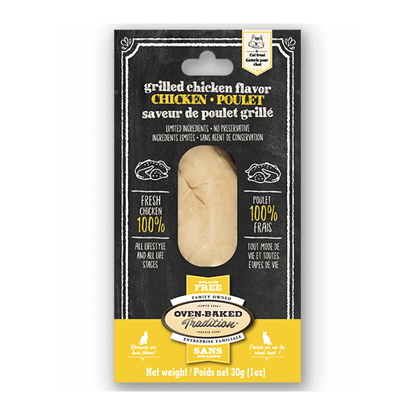 Oven-Baked Tradition Grain-Free Grilled Chicken Fillets Cat Treats