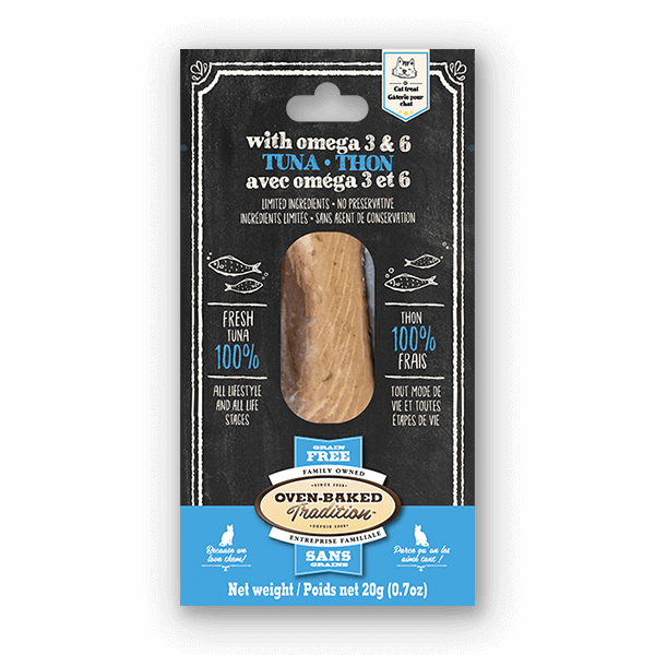 Oven-Baked Tradition Grain-Free Fresh Tuna & Omega 3 & 6 Fillets Cat Treats