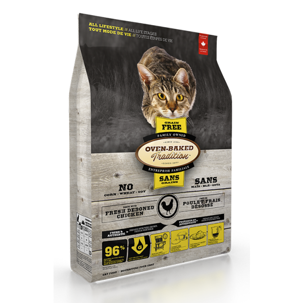 Oven-Baked Tradition Nourriture sèche pour chats sans céréales, tout style de vie, toutes les étapes de la vie