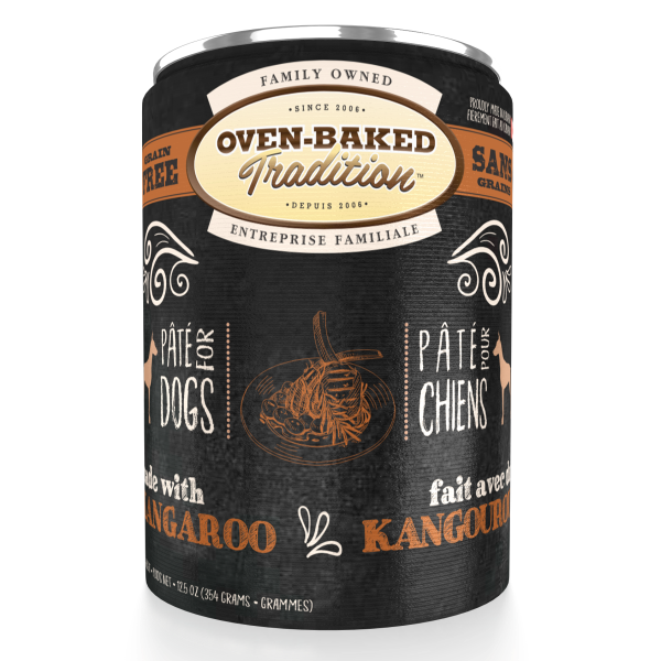 Oven-Baked Tradition Grain-Free Kangaroo Pate Canned Dog Food, Adult
