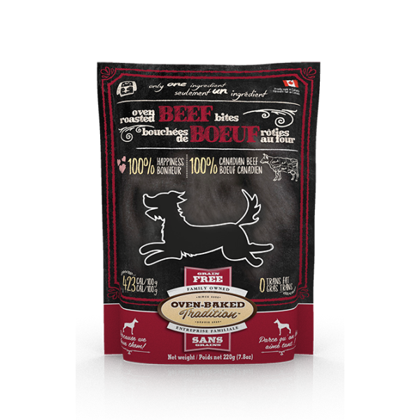 Oven-Baked Tradition Grain-Free Beef Lung Bites Dog Treats