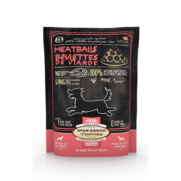 Oven-Baked Tradition Grain-Free Chicken & Pork Meat Balls Dog Treats