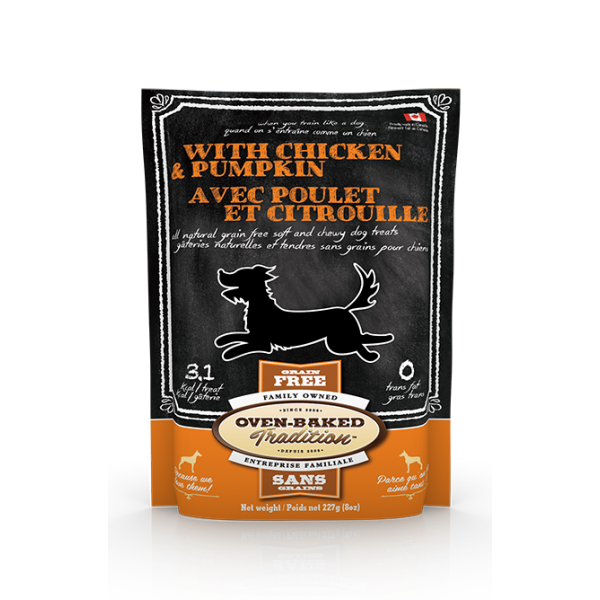 Oven-Baked Tradition Grain-Free Chicken & Pumpkin Dog Treats