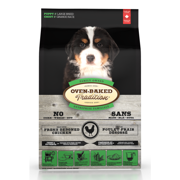 Oven-Baked Tradition Fresh Chicken Formula Dry Dog Food, Puppy, Large Breed
