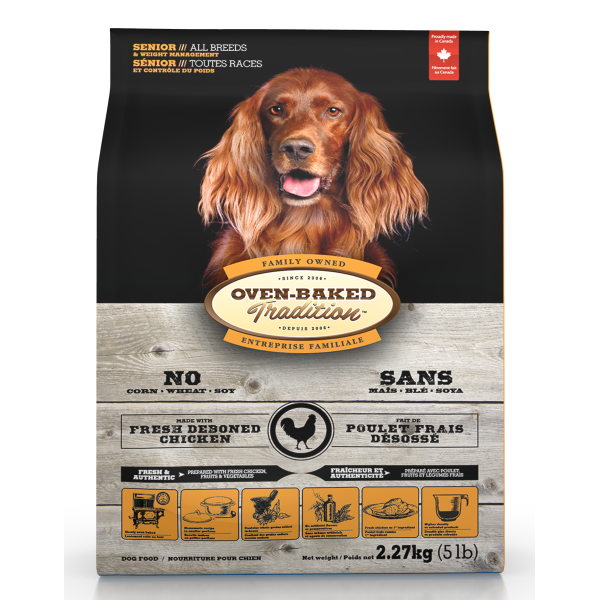 Oven-Baked Tradition Fresh Chicken Formula Dry Dog Food, Senior, All Breeds