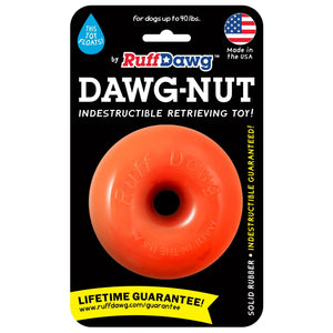 RuffDawg Indestructible Dawg Nut Dog Toy, Color Varies