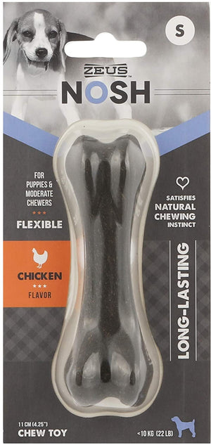Zeus Nosh Chicken Flavored Bone Puppy Dog Toy