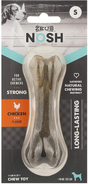 Zeus Nosh Chicken Flavored Bone Dog Toy
