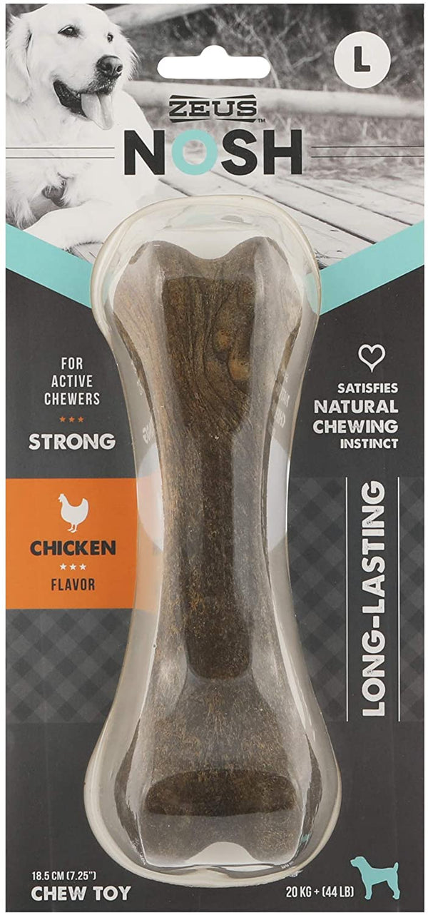 Zeus Nosh Chicken Flavored Bone Dog Toy