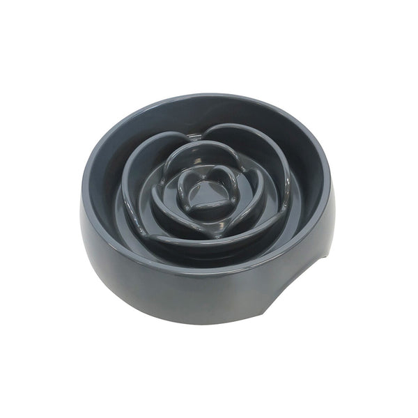 Messy Mutts Interactive Dog Slow Feeder, Cool Grey