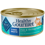 Blue Buffalo Healthy Gourmet Flaked Fish & Shrimp in Gravy Adult Wet Cat Food