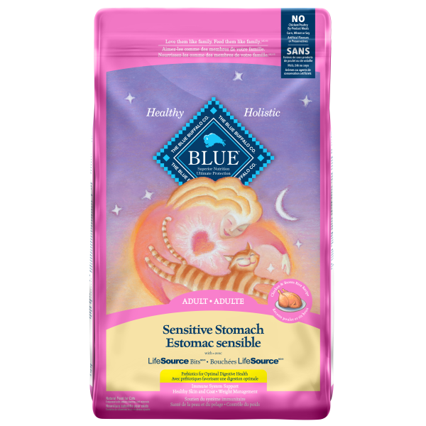 Blue Buffalo Sensitive Stomach Chicken & Brown Rice Adult Dry Cat Food