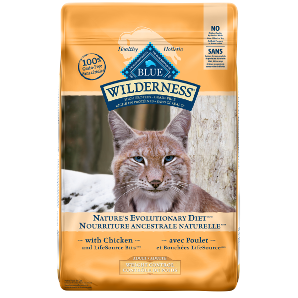 Blue Buffalo Wilderness Weight Control with Chicken Grain-Free Adult Dry Cat Food