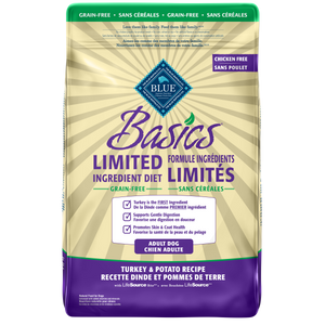 Blue Buffalo Basics LID Grain-Free Turkey & Potato Recipe Dry Dog Food, Adult