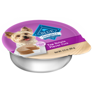 Blue Buffalo Delights Top Sirloin Pate Adult Small Breed Wet Dog Food