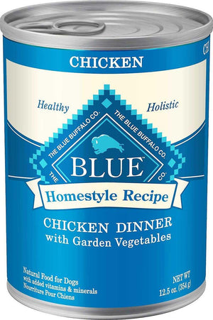 Blue Buffalo BLUE Homestyle Recipe Chicken Dinner with Garden Vegetables Adult Wet Dog Food Can