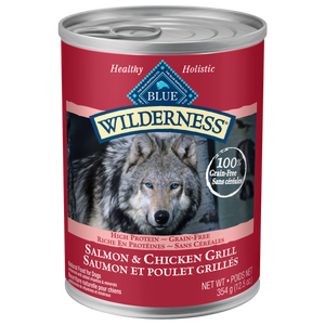 Blue Buffalo Wilderness Salmon & Chicken Grill Grain-Free Adult Wet Dog Food