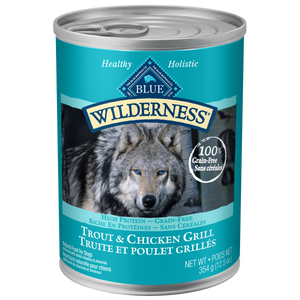 Blue Buffalo Wilderness Trout & Chicken Grill Grain-Free Adult Wet Dog Food