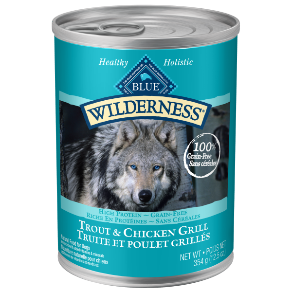 Blue Buffalo Wilderness Trout & Chicken Grill Grain-Free Adult Wet Dog Food