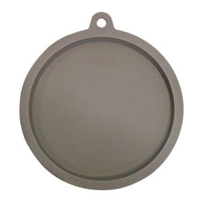 Messy Cats Silicone Lid for Stainless Cat Bowl, Grey, 6.5-in