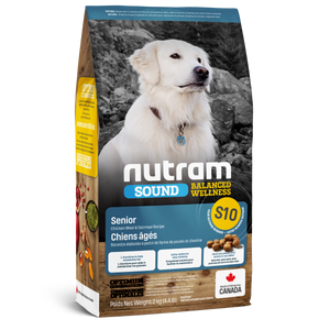 Nutram Sound S10 Balanced Wellness Chicken & Oatmeal Senior Dry Dog Food