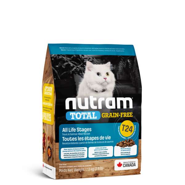 Nutram Total T24 Trout & Salmon Grain-Free All Life Stages Dry Cat Food