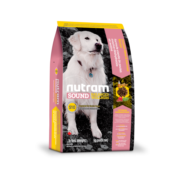 Nutram Sound S10 Balanced Wellness Chicken & Oatmeal Senior Dry Dog Food