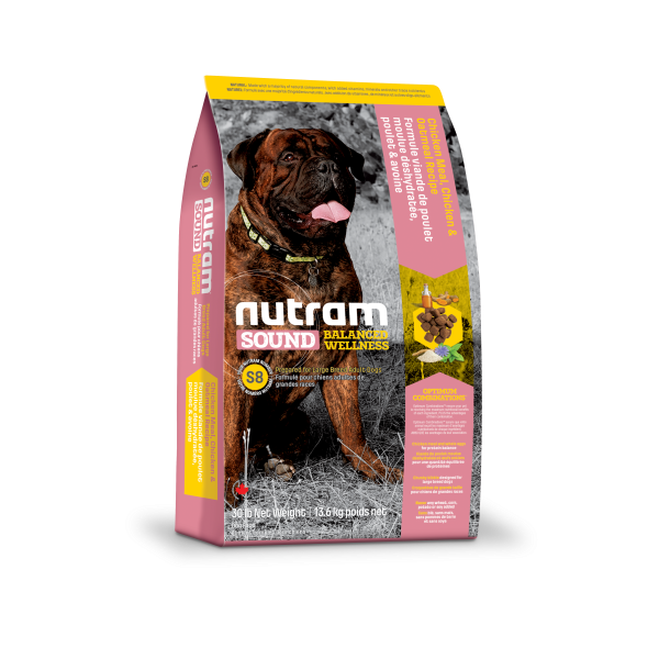 Nutram Sound S8 Balanced Wellness Chicken & Oatmeal Adult Large Breed Dry Dog Food