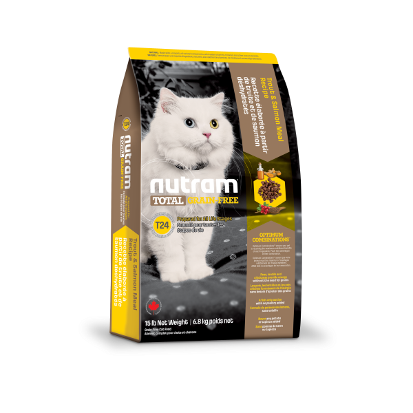 Nutram Total S24 Trout & Salmon Grain-Free All Life Stages Dry Cat Food