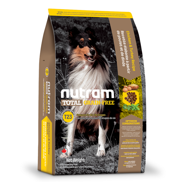 Nutram Total T23 Chicken & Turkey Grain-Free All Life Stages Dry Dog Food