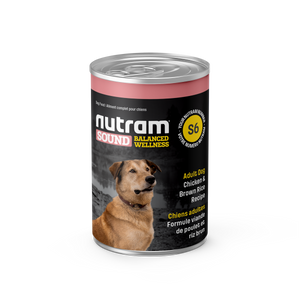 Nutram Sound S6 Well Balanced Chicken & Brown Adult Rice Wet Dog Food