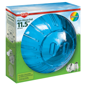 Kaytee Run-About Small Animal Exercise Ball, Rainbow