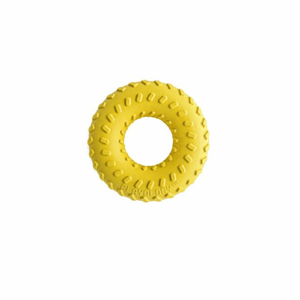Playology Dual Layer Ring Scented Dog Chew Toy, Chicken