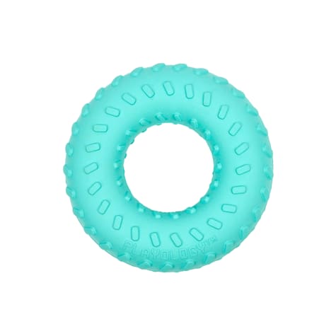 Playology Dual Layer Ring Scented Dog Chew Toy, Peanut Butter