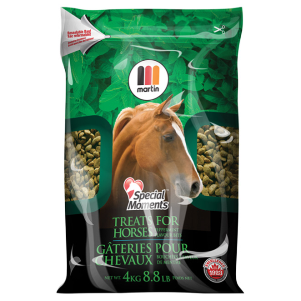 Gâteries pour chevaux à la menthe poivrée Martin Special Moment