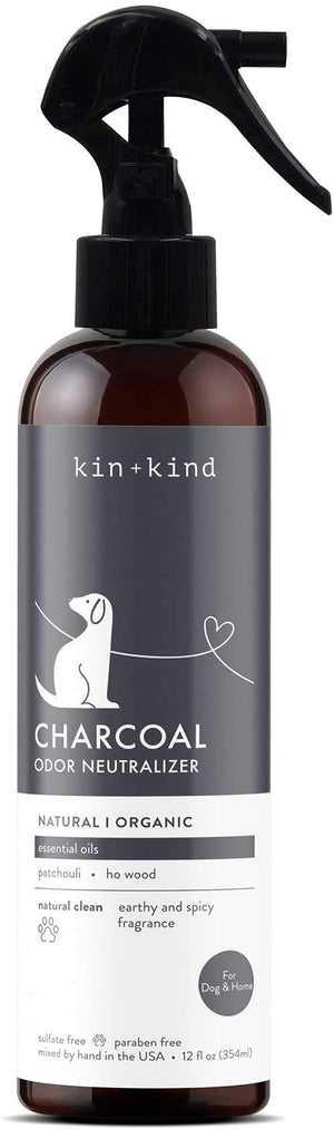kin+kind Charcoal Dog Odor Neutralizer Spray, 12-oz