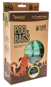 Define Planet Poo Bags T-Shirt Style for Dogs, 136-count