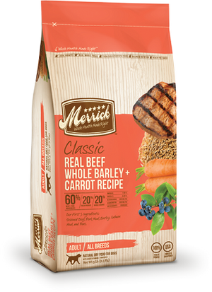 Merrick Classic Dry Dog Food, Real Beef Whole Barley + Carrot Recipe