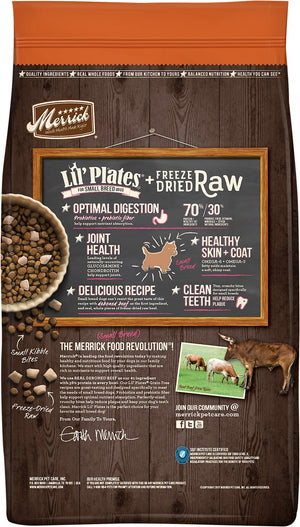 Merrick Lil' Plates Grain-Free Beef & Sweet Potato Recipe with Freeze-Dried Raw Bites Dry Dog Food