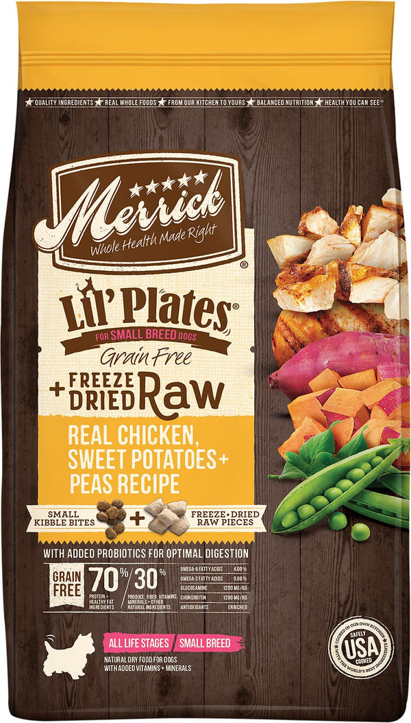 Merrick Lil' Plates Grain-Free Chicken & Sweet Potato Recipe with Freeze-Dried Raw Bites Dry Dog Food
