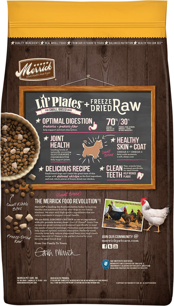Merrick Lil' Plates Grain-Free Chicken & Sweet Potato Recipe with Freeze-Dried Raw Bites Dry Dog Food