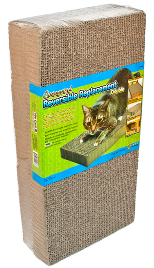 Ware Remplacement Griffoir pour chat en carton ondulé, Double