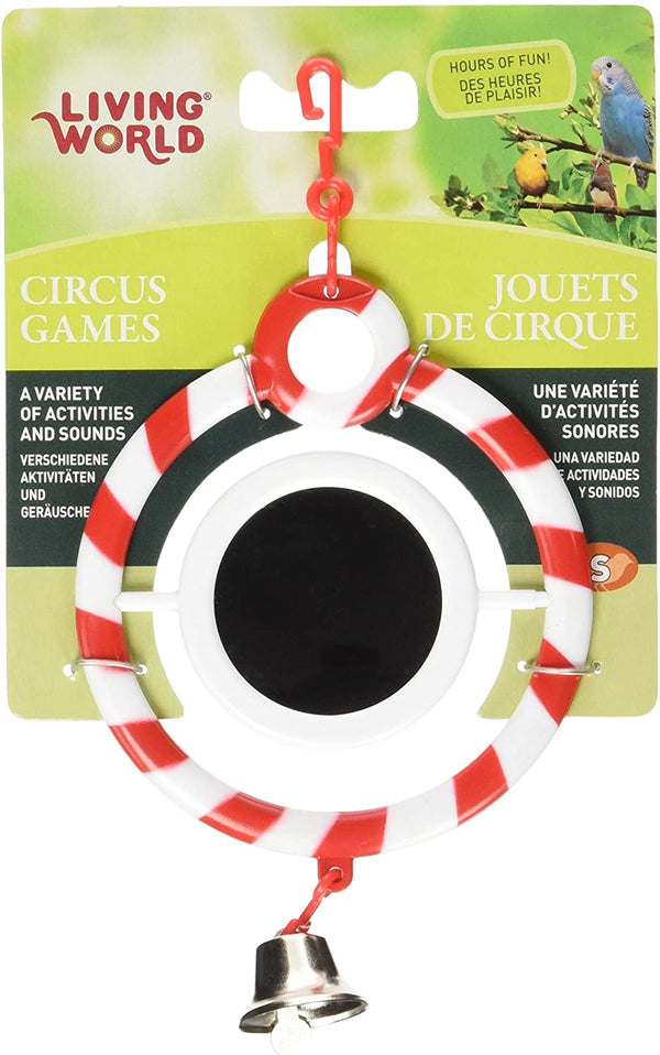Living World Circus Games Mirror Bird Toy, Red
