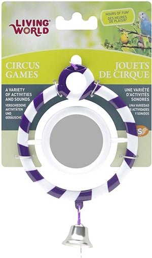 Living World Circus Games Mirror Bird Toy, Purple