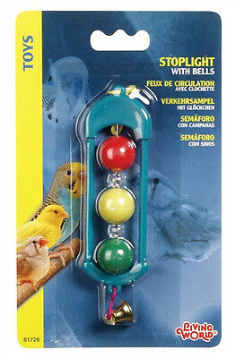Living World Classic Heart Stoplight with Bells Bird Toy